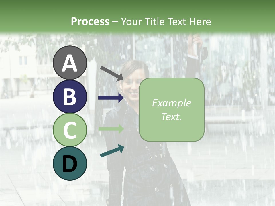 Rain Lady Water PowerPoint Template