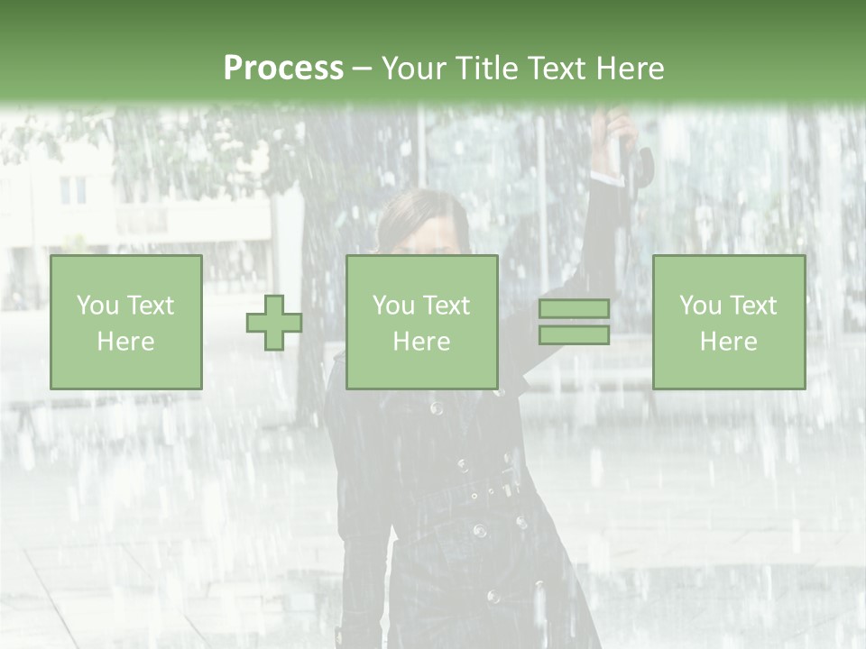 Rain Lady Water PowerPoint Template