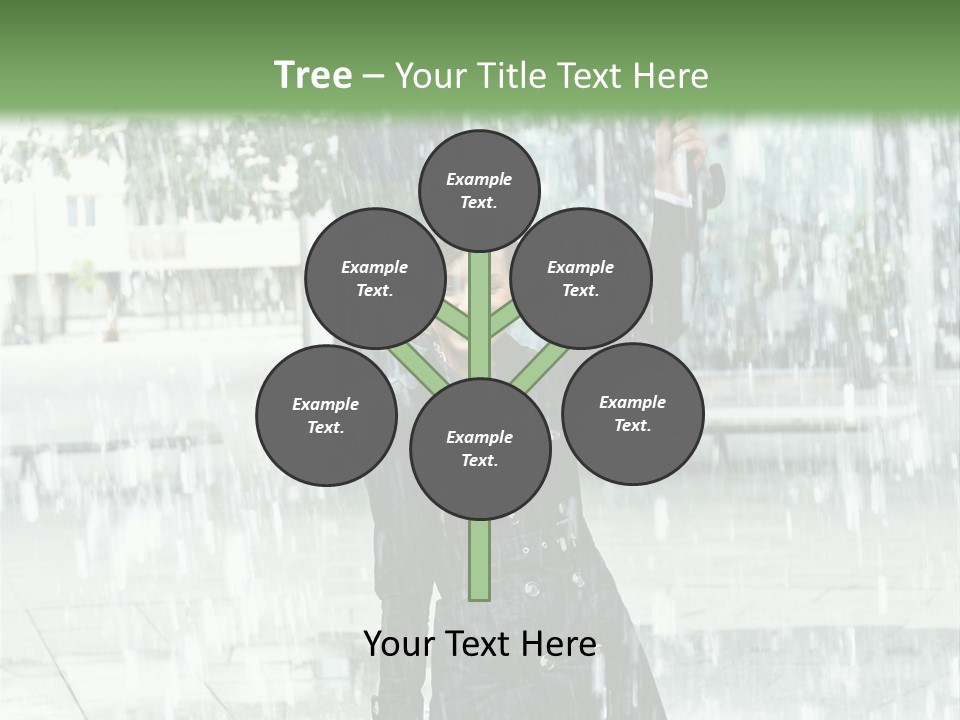 Rain Lady Water PowerPoint Template