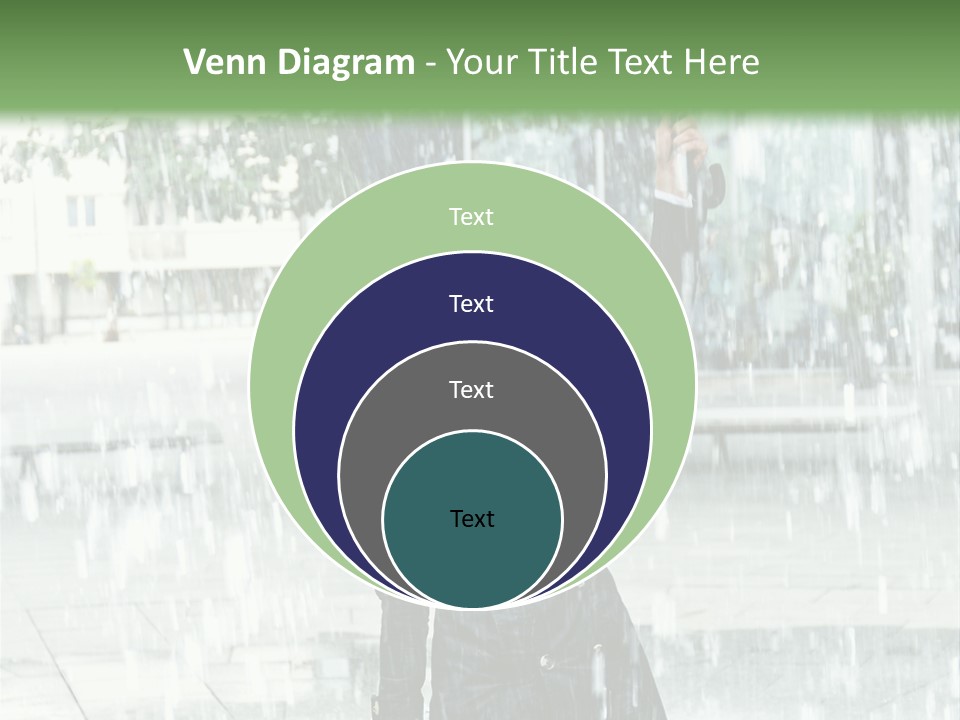 Rain Lady Water PowerPoint Template