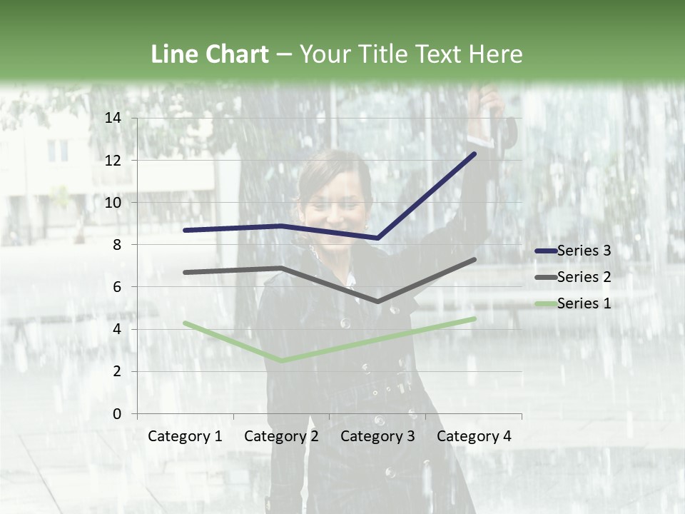 Rain Lady Water PowerPoint Template