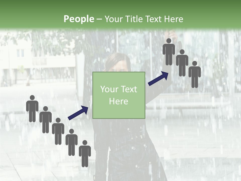 Rain Lady Water PowerPoint Template