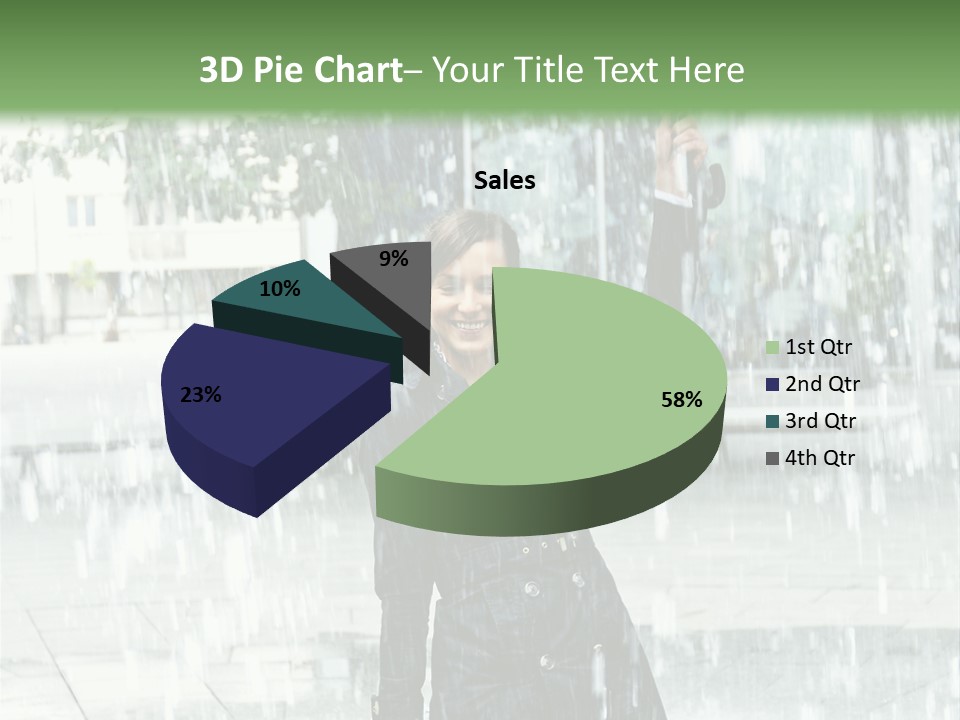 Rain Lady Water PowerPoint Template