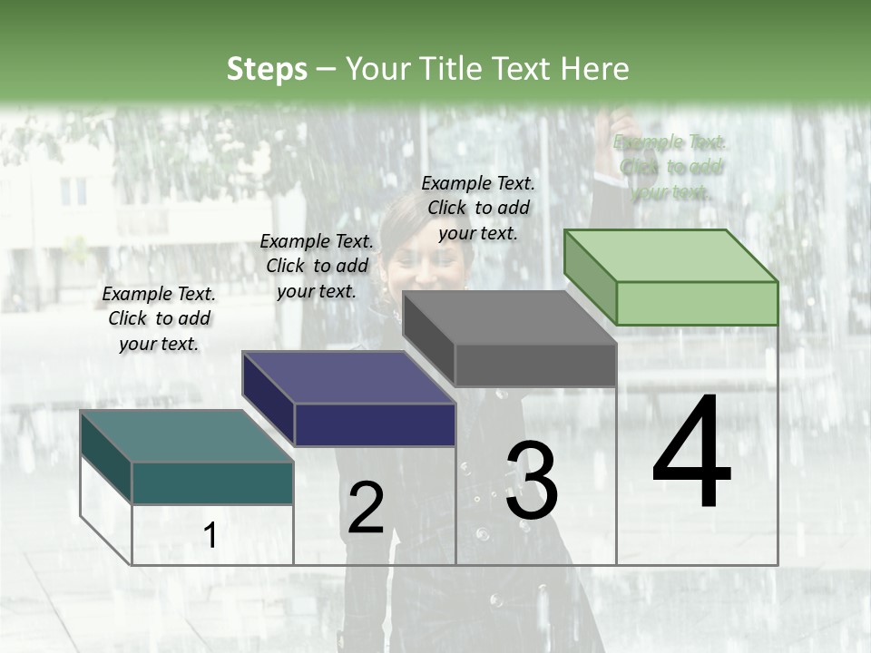 Rain Lady Water PowerPoint Template