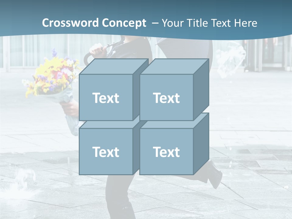 Beauty Happy Caucasian PowerPoint Template