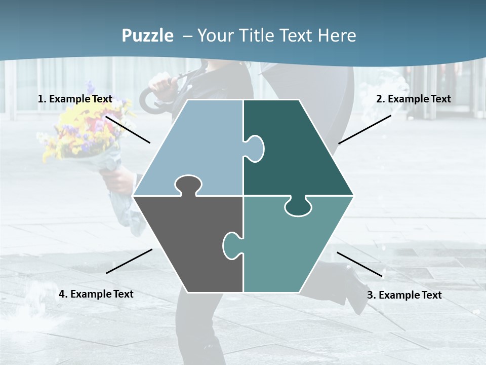 Beauty Happy Caucasian PowerPoint Template