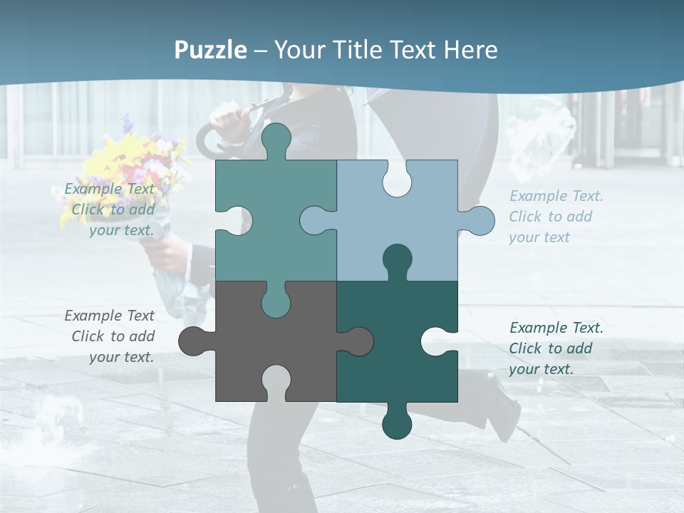 Beauty Happy Caucasian PowerPoint Template