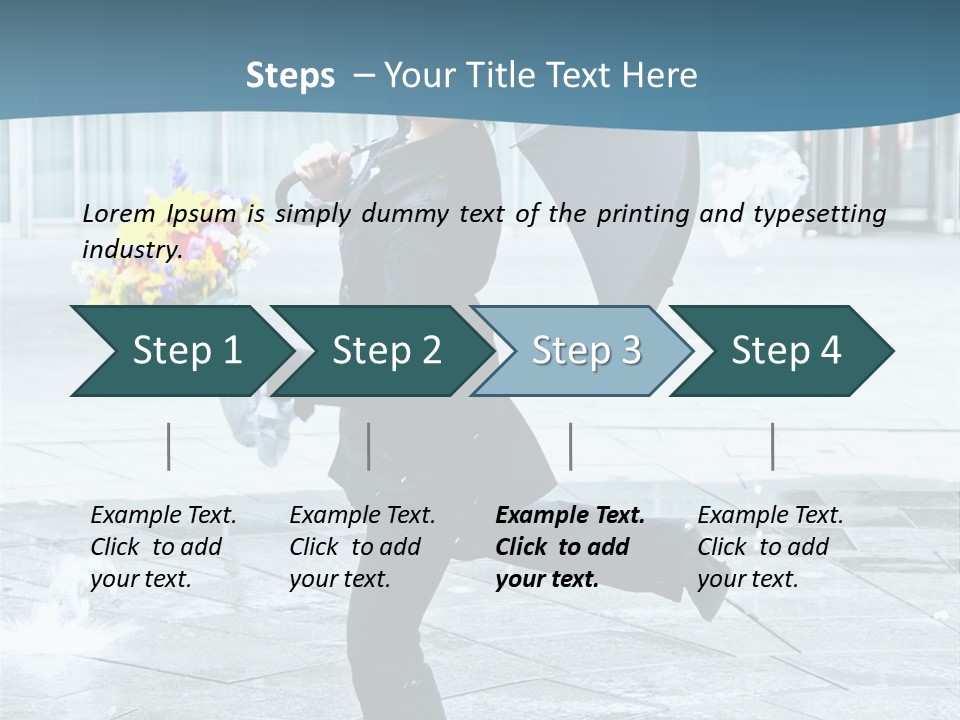 Beauty Happy Caucasian PowerPoint Template