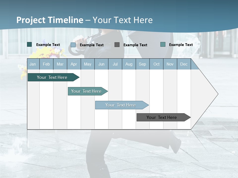 Beauty Happy Caucasian PowerPoint Template