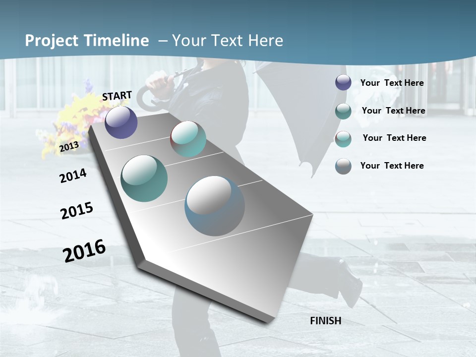 Beauty Happy Caucasian PowerPoint Template