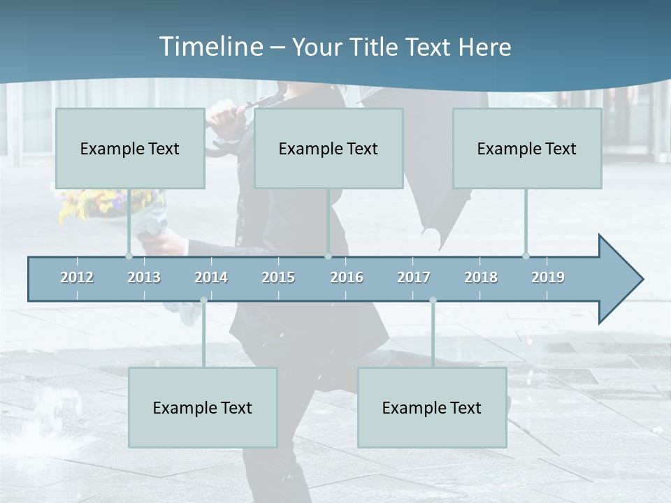 Beauty Happy Caucasian PowerPoint Template