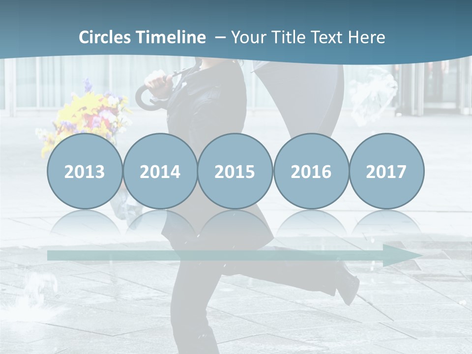 Beauty Happy Caucasian PowerPoint Template