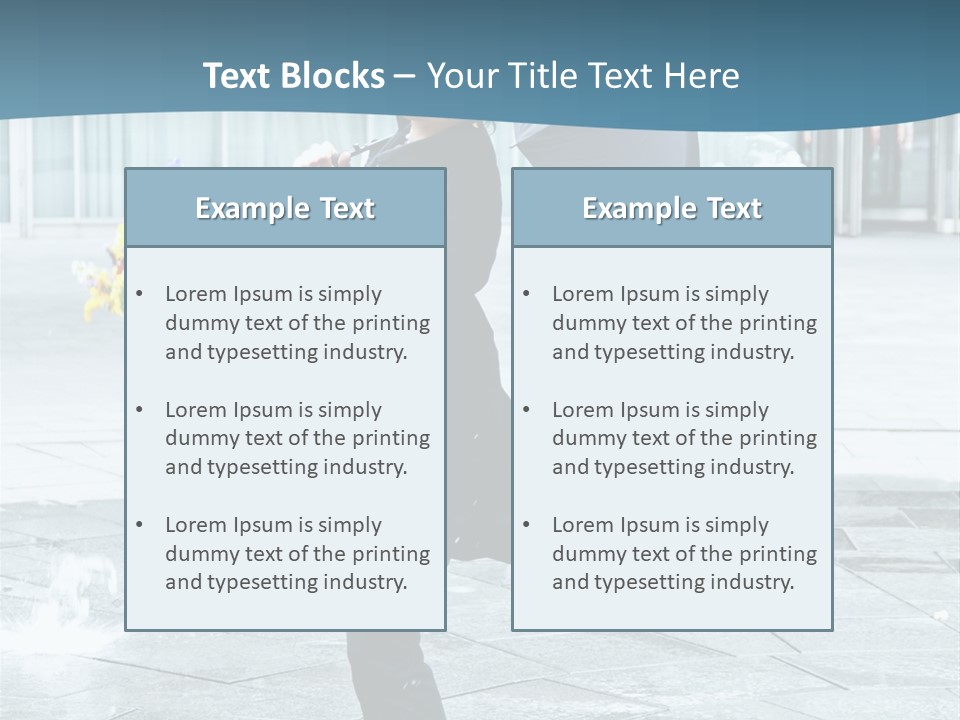Beauty Happy Caucasian PowerPoint Template