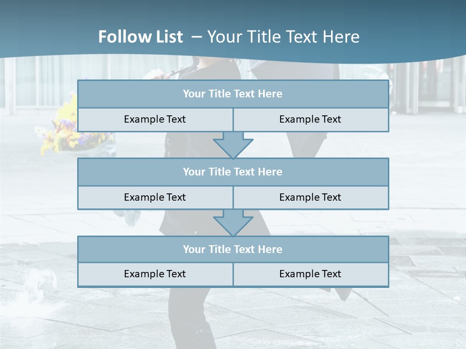 Beauty Happy Caucasian PowerPoint Template