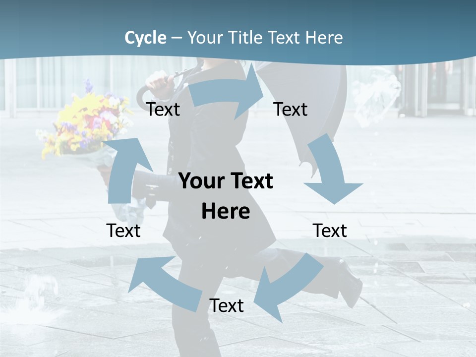 Beauty Happy Caucasian PowerPoint Template