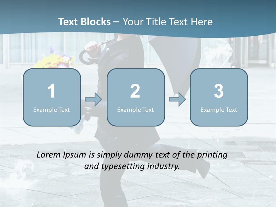 Beauty Happy Caucasian PowerPoint Template