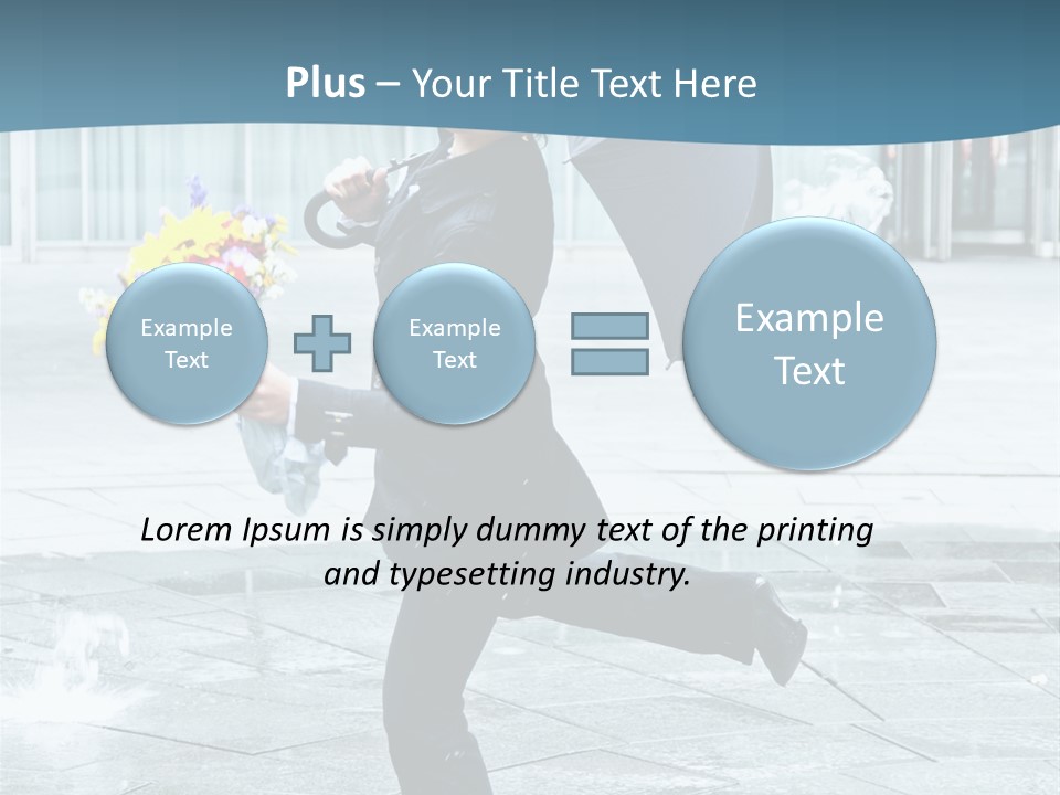 Beauty Happy Caucasian PowerPoint Template