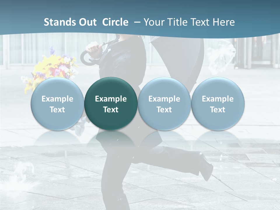 Beauty Happy Caucasian PowerPoint Template