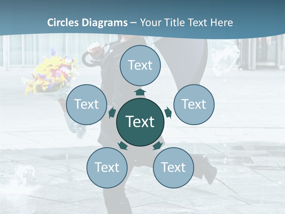 Beauty Happy Caucasian PowerPoint Template