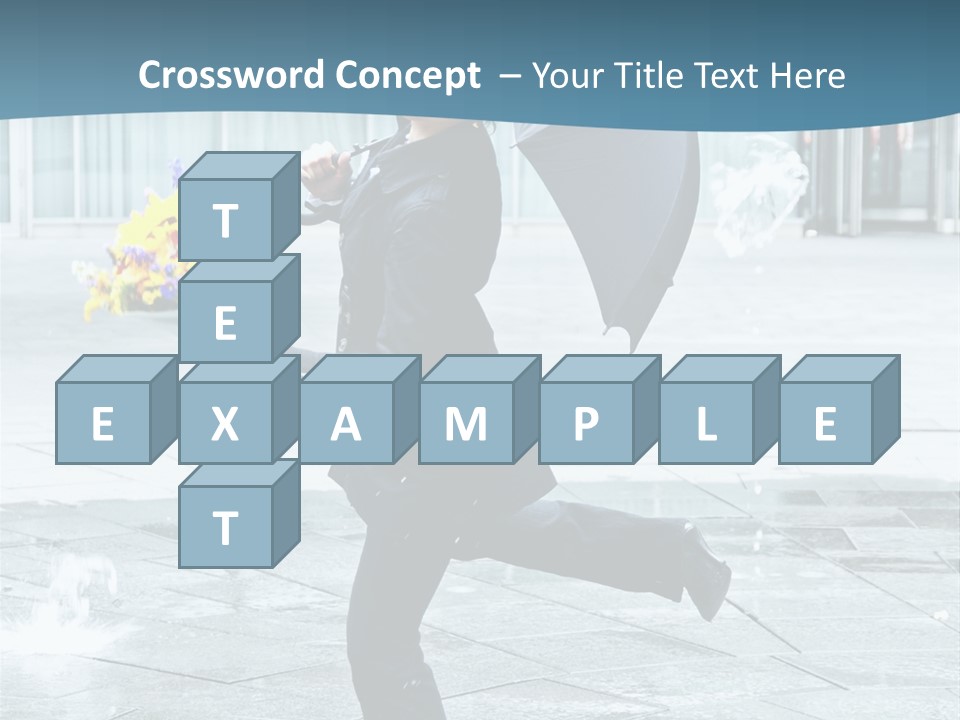 Beauty Happy Caucasian PowerPoint Template