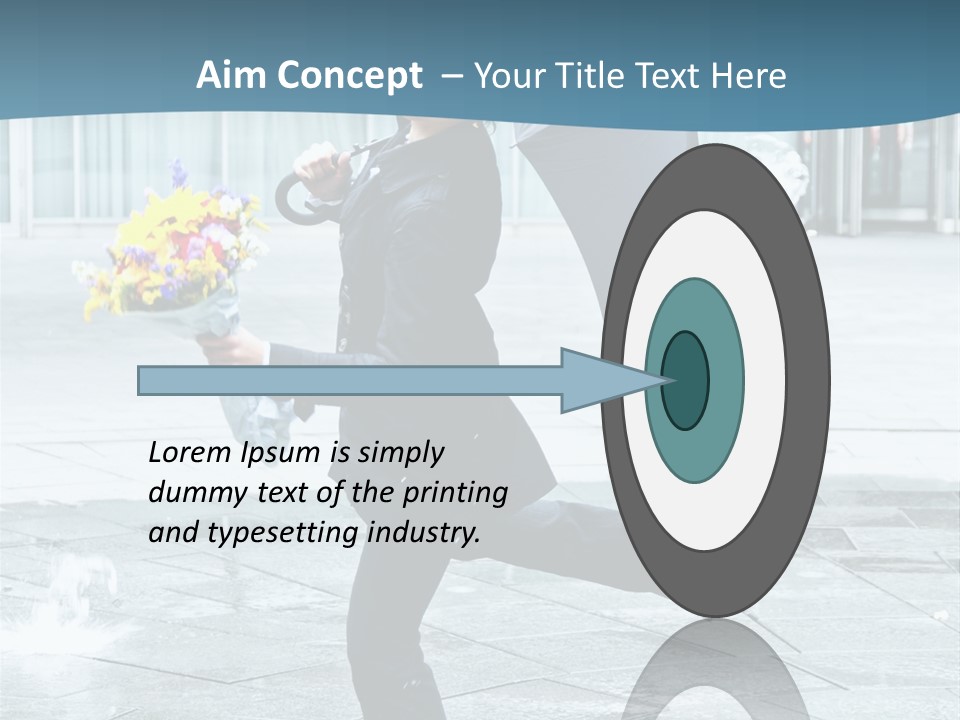 Beauty Happy Caucasian PowerPoint Template