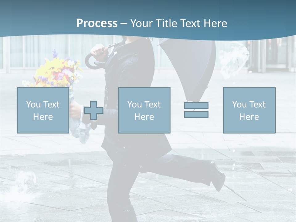 Beauty Happy Caucasian PowerPoint Template