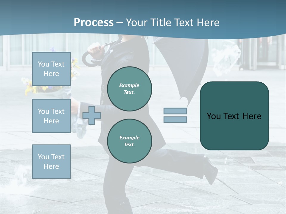 Beauty Happy Caucasian PowerPoint Template