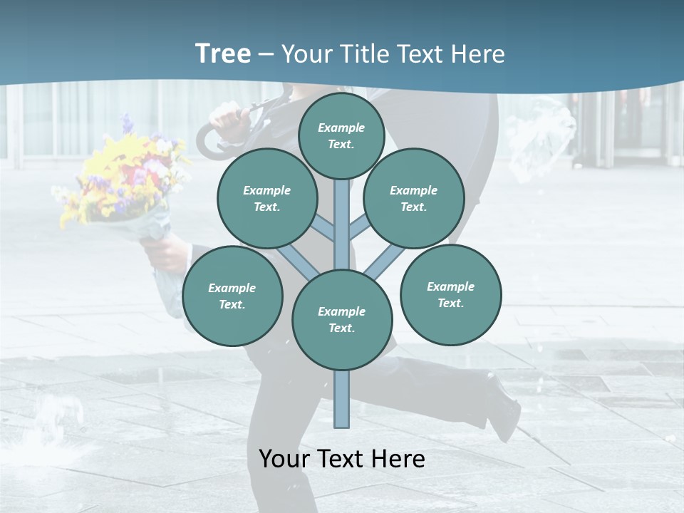 Beauty Happy Caucasian PowerPoint Template