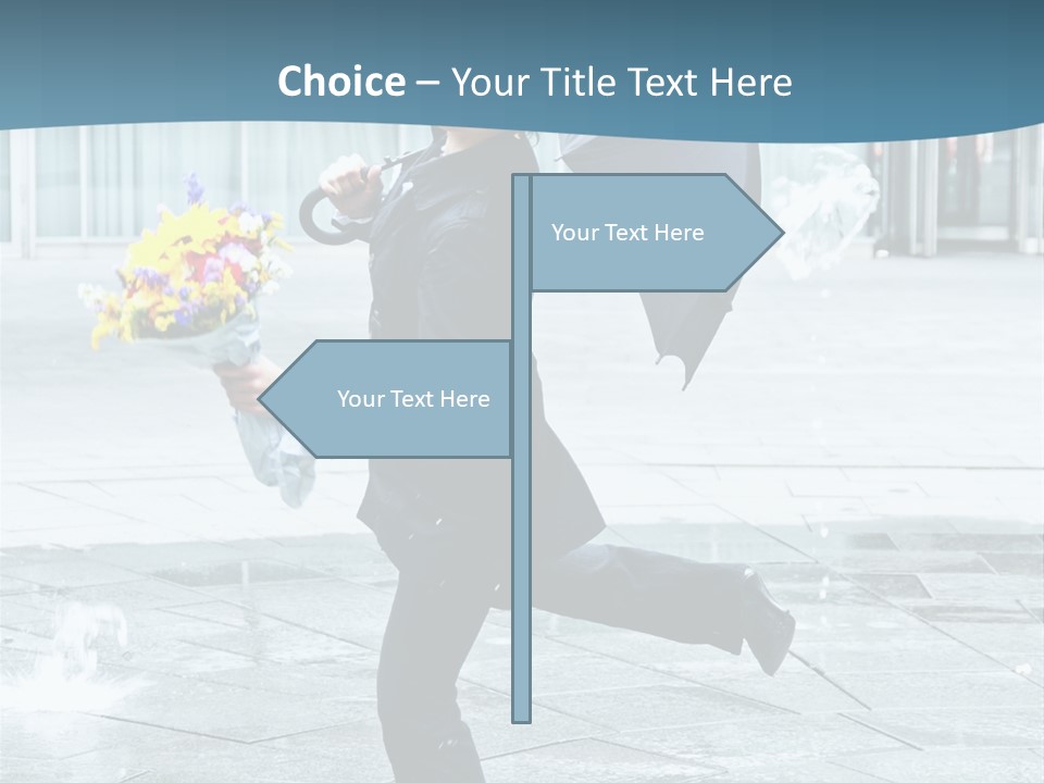 Beauty Happy Caucasian PowerPoint Template