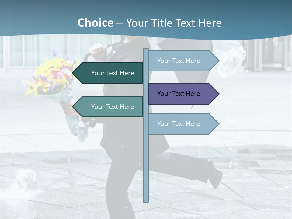 Beauty Happy Caucasian PowerPoint Template