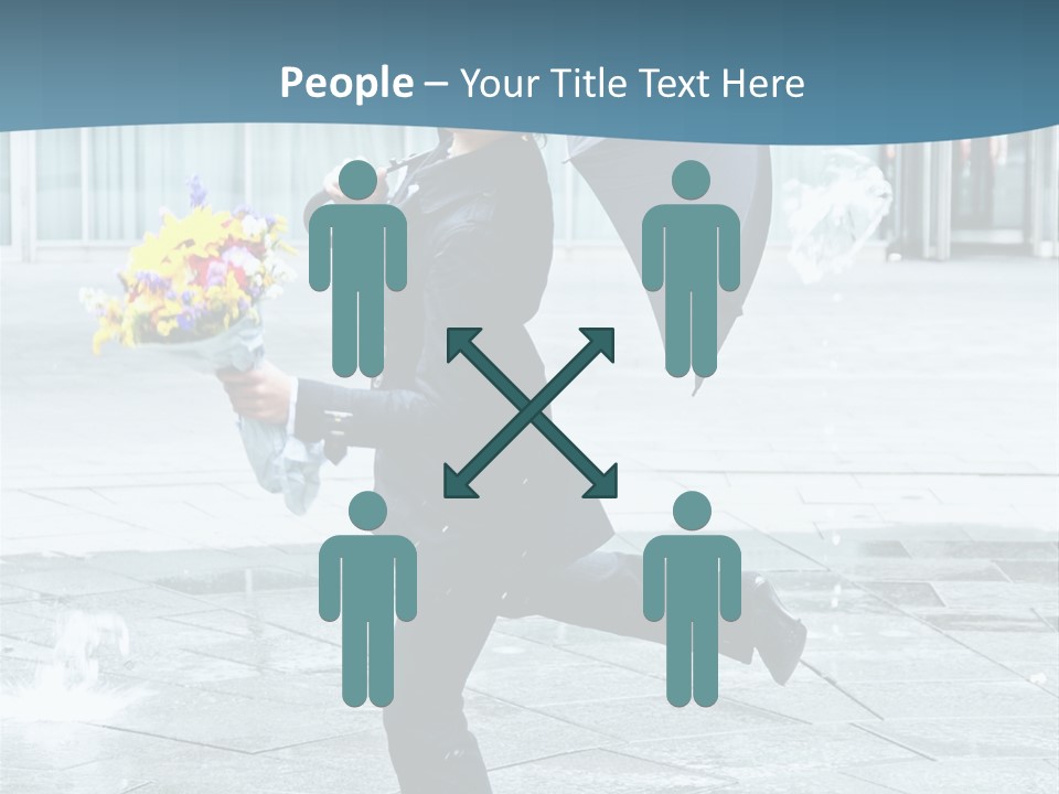 Beauty Happy Caucasian PowerPoint Template