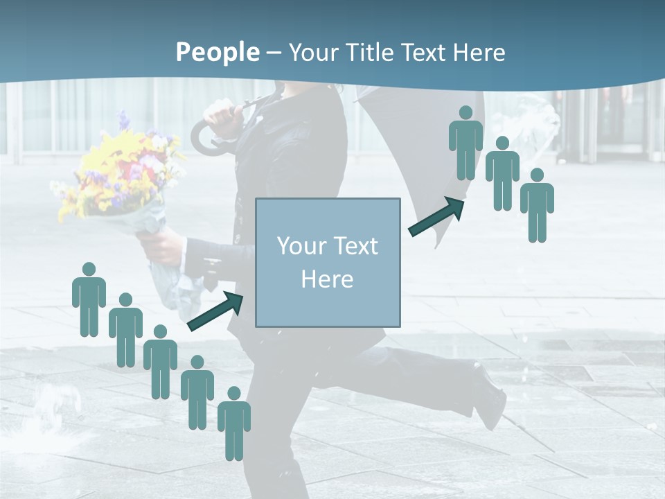 Beauty Happy Caucasian PowerPoint Template