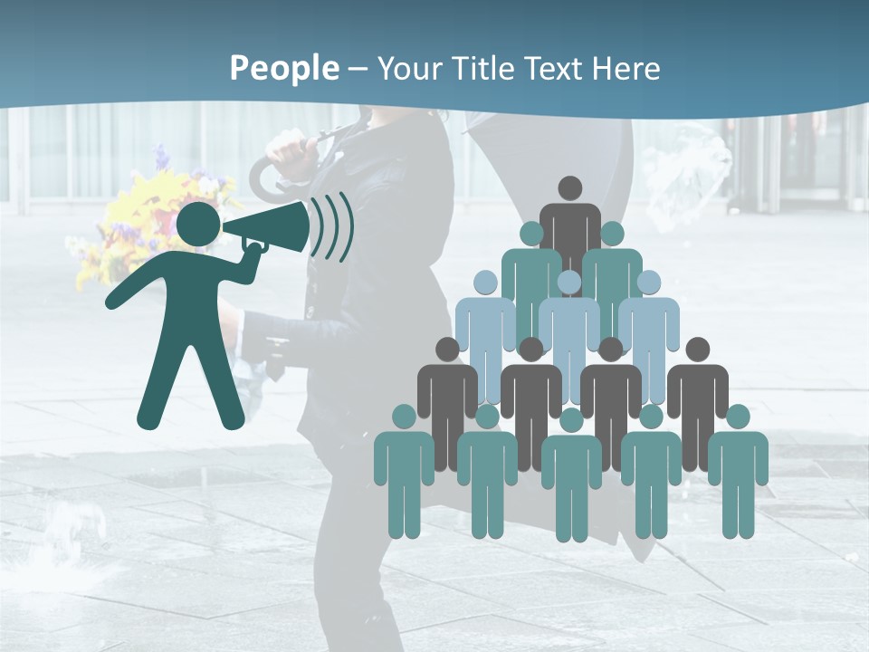 Beauty Happy Caucasian PowerPoint Template