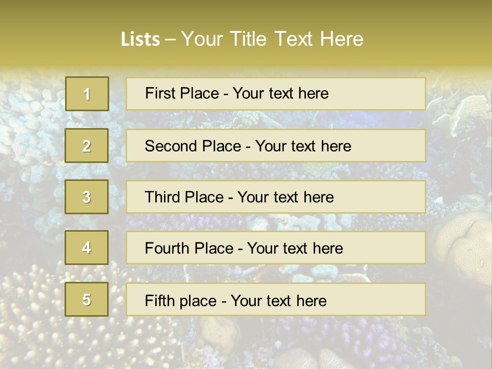 Live Ocean Under PowerPoint Template