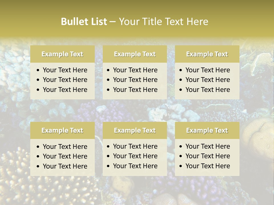 Live Ocean Under PowerPoint Template