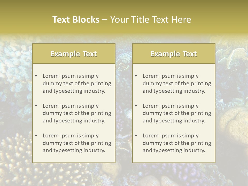 Live Ocean Under PowerPoint Template