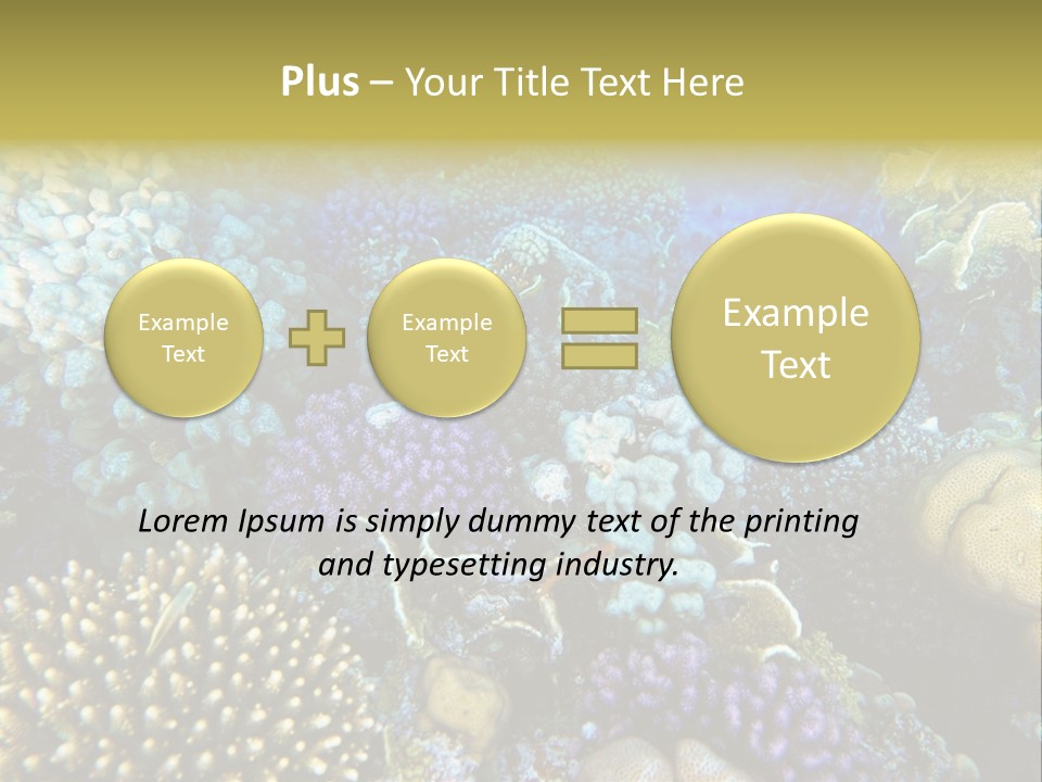 Live Ocean Under PowerPoint Template