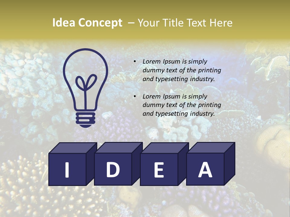 Live Ocean Under PowerPoint Template