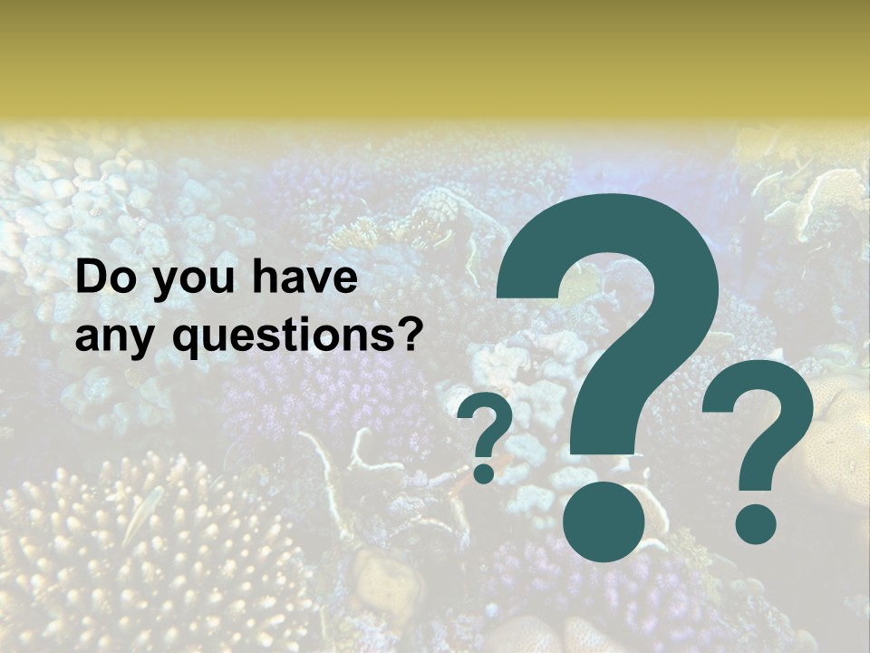 Live Ocean Under PowerPoint Template