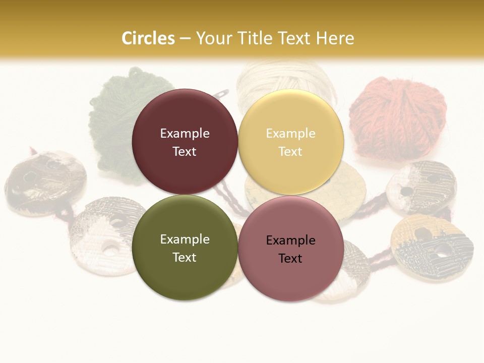 Button Isolated Fashion PowerPoint Template