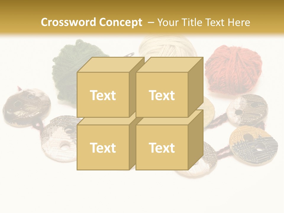 Button Isolated Fashion PowerPoint Template