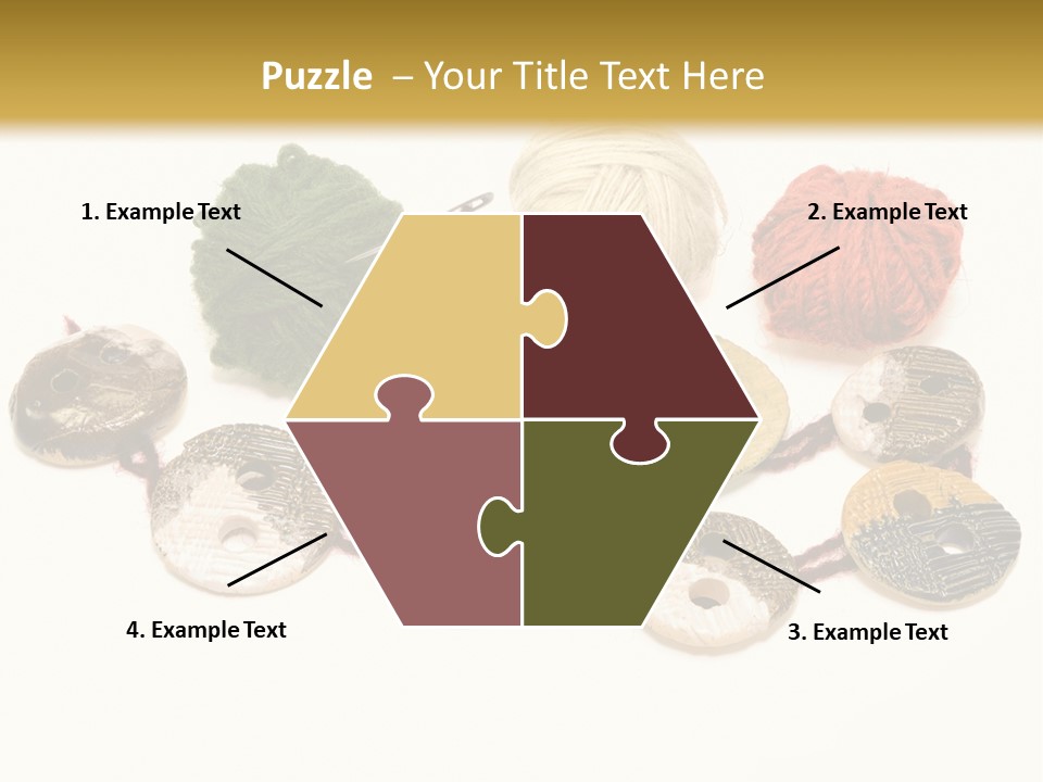 Button Isolated Fashion PowerPoint Template