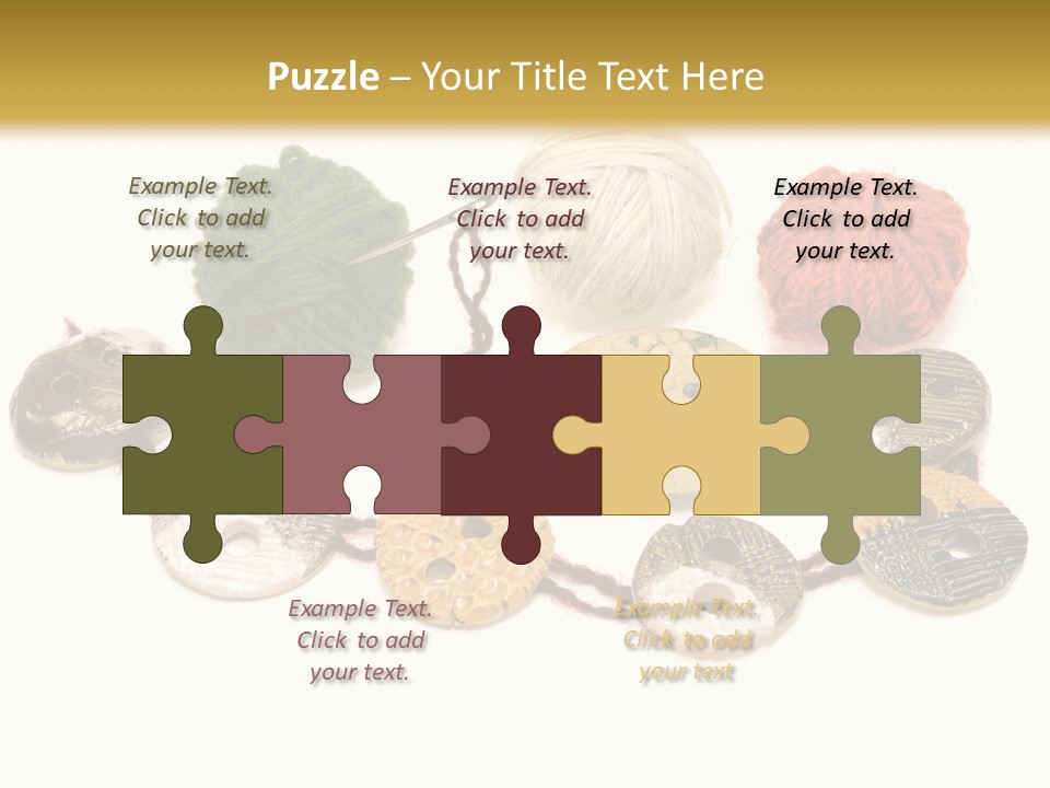 Button Isolated Fashion PowerPoint Template