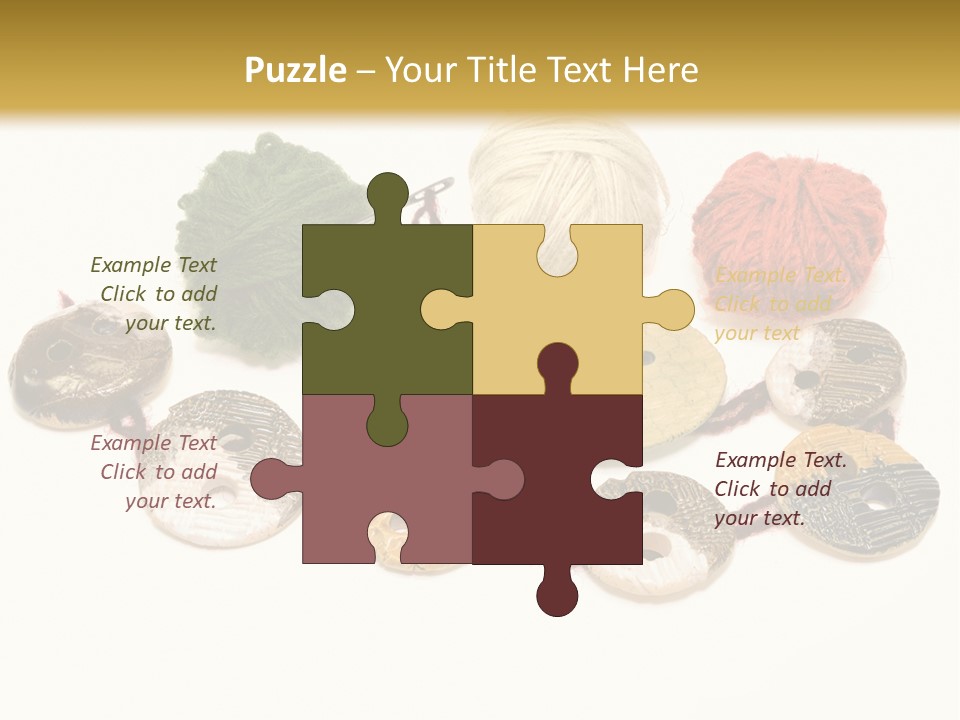 Button Isolated Fashion PowerPoint Template