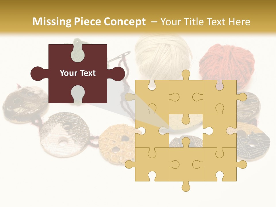 Button Isolated Fashion PowerPoint Template