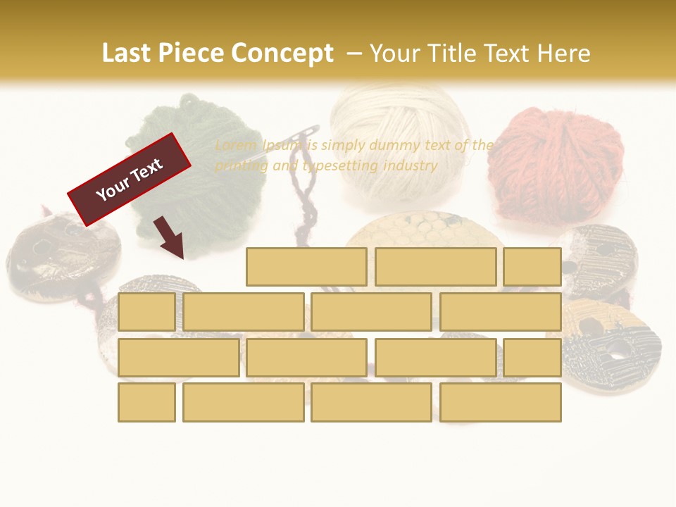 Button Isolated Fashion PowerPoint Template