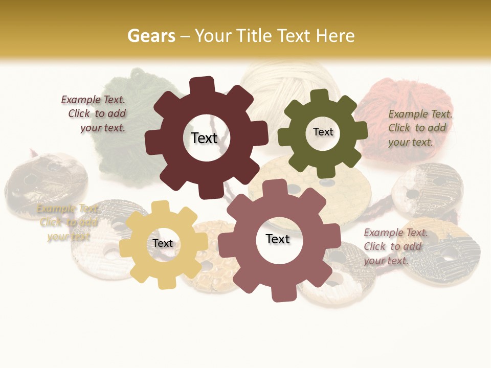 Button Isolated Fashion PowerPoint Template