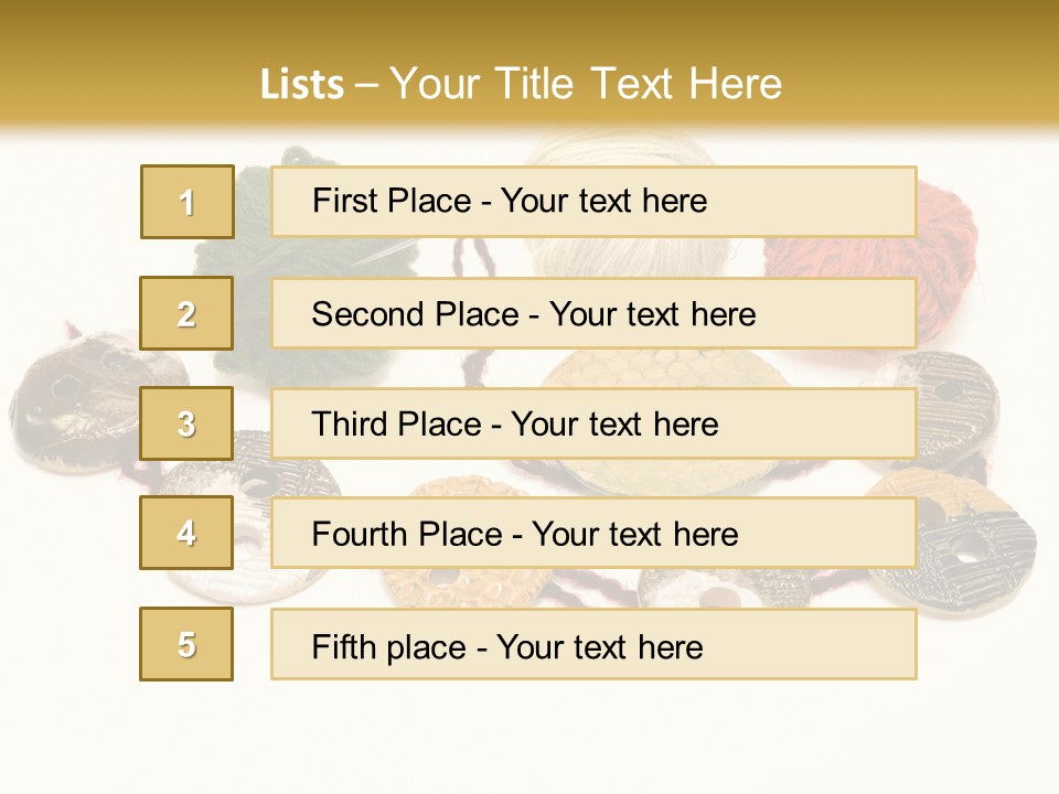 Button Isolated Fashion PowerPoint Template