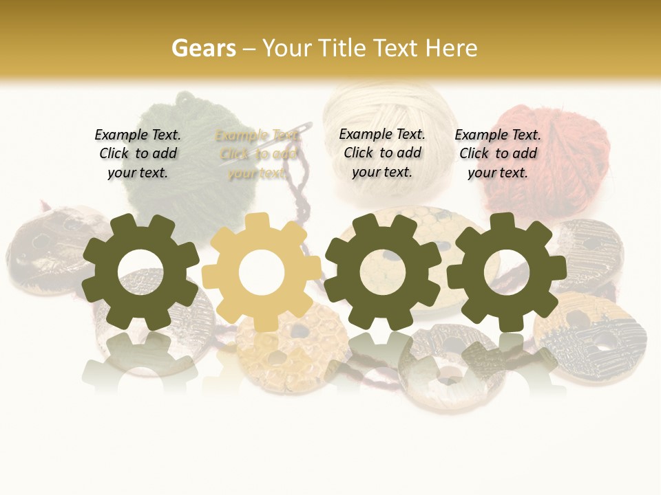 Button Isolated Fashion PowerPoint Template