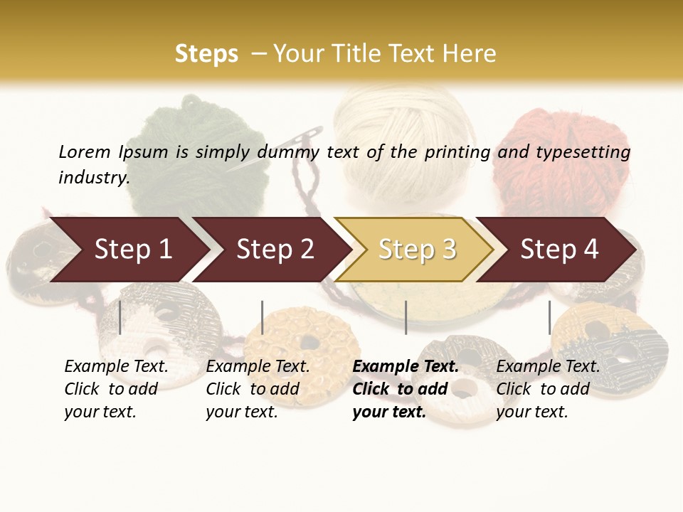 Button Isolated Fashion PowerPoint Template